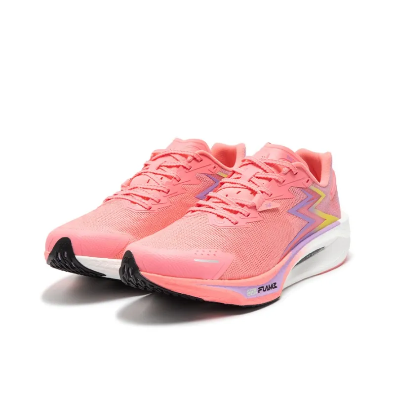 361° Speed 3 PRO Cushioned Slip Resistant Abrasion Resistant Breathable Low Top Running Shoes Unisex Pink-2