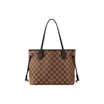 LOUIS VUITTON NEVERFULL Coated Canvas With Leather Tote Bag Shopping Bag Shoulder Bag Handbag Women's Brown