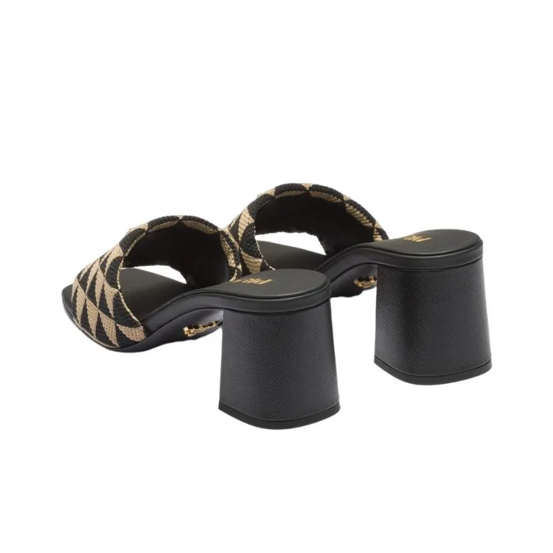 PRADA Geometric Logo-plaque Slides-4