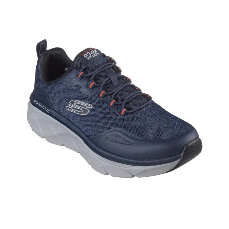 Skechers D'Lux Walker 2.0 Anti Slip Wear Resistant Low Top Running Shoes Men's Marine Blue-2