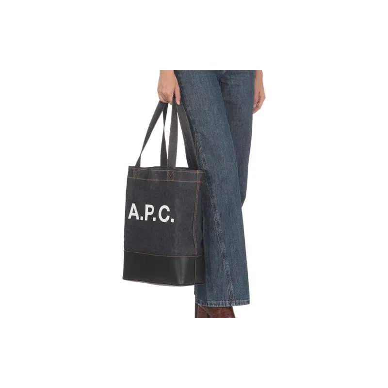 A.P.C Axelle Two Tone Tote Bag-4
