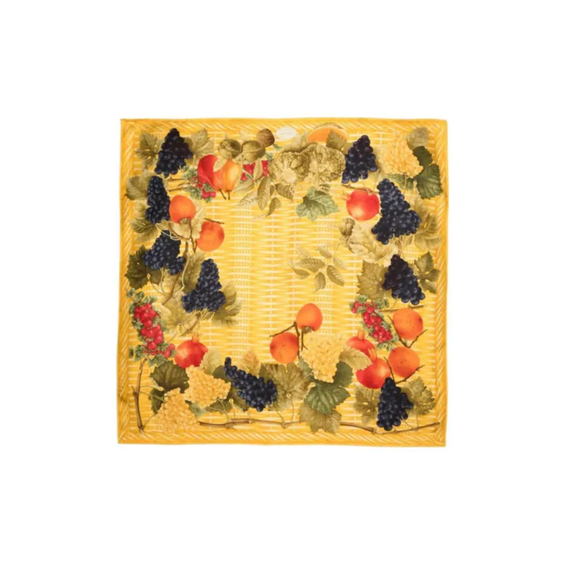 GUCCI 1990s Fruit print Scarf-0