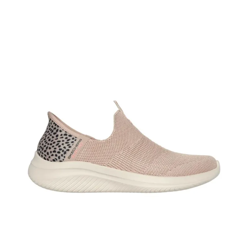 Skechers Ultra Flex 3.0 Anti Slip Wear Resistant Low Top Casual Shoes Women's Light Pink-1