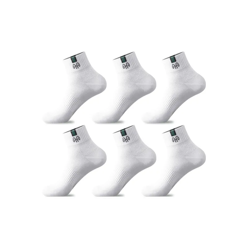 H YXIANG Mid Calf Socks Men's 6 Pack-33