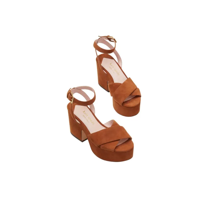Kate Spade Rio Strap Sandals 9cm Women's Brown-5
