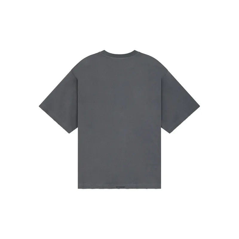 WE11DONE Monster Print Distressed T shirt-1