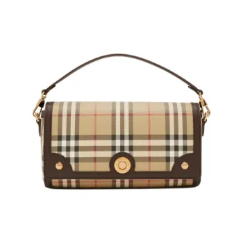 Burberry Polyurethane Shoulder Bag Crossbody Bag Handbag Women's Beige & Army Green
