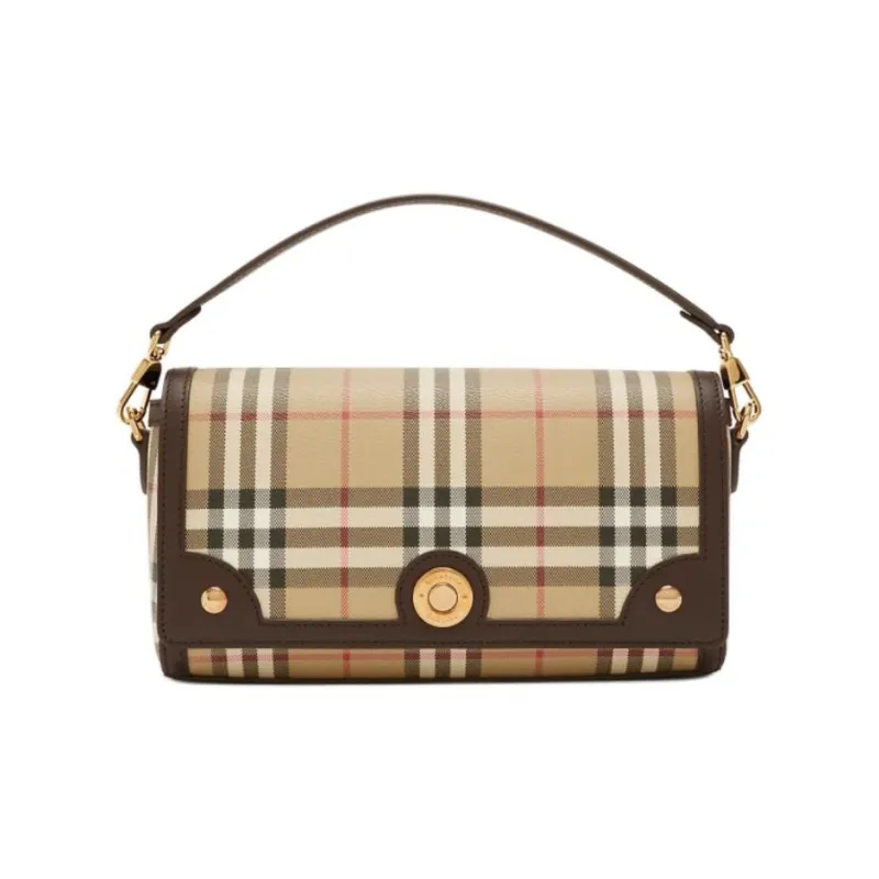 Burberry Polyurethane Shoulder Bag Crossbody Bag Handbag Women's Beige & Army Green-0