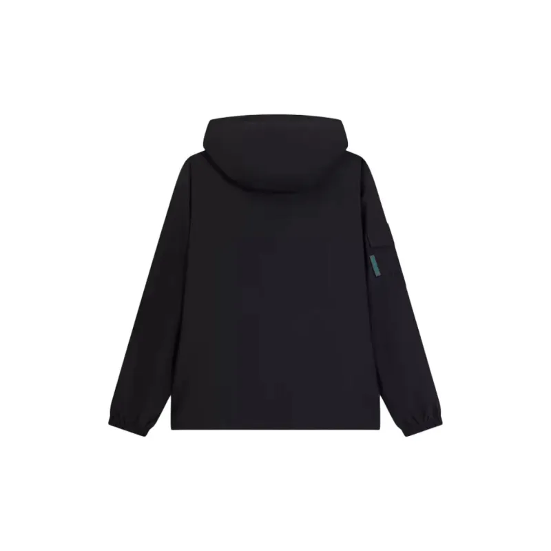 XTEP Trench Coat Men's Jet Black-1