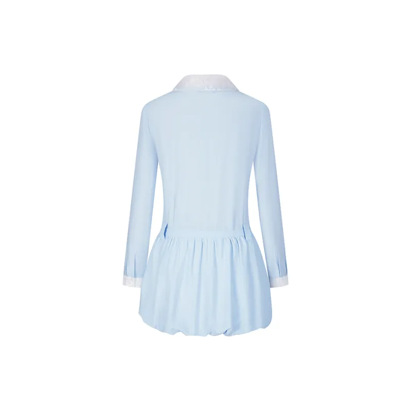 HERLIAN Long Sleeved Dresses Women's Blue-1
