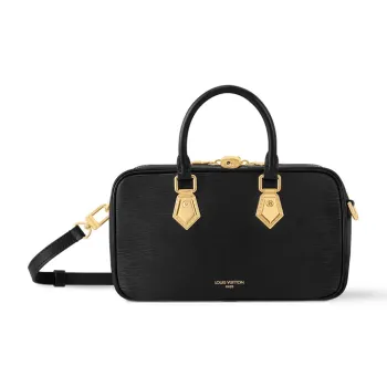LOUIS VUITTON Voltaire Calfskin Shoulder Bag Crossbody Bag Handbag Women's Black