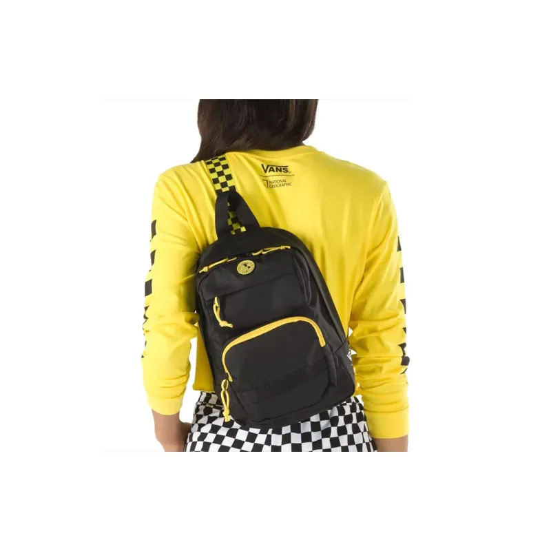 Vans NATIONAL GEOGRAPHIC Collaboration Polyester Crossbody Bag Unisex Yellow Black-4