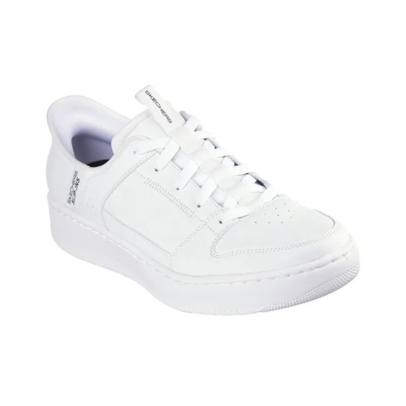 Skechers Sport Court 92 Anti Slip Wear Resistant Low Top Skateboard Shoes Men's White-2