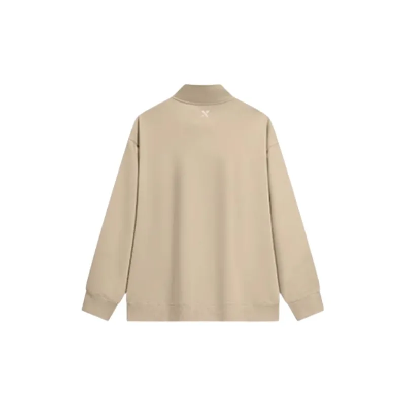 XTEP Sweatshirt Unisex Sand Stone-1