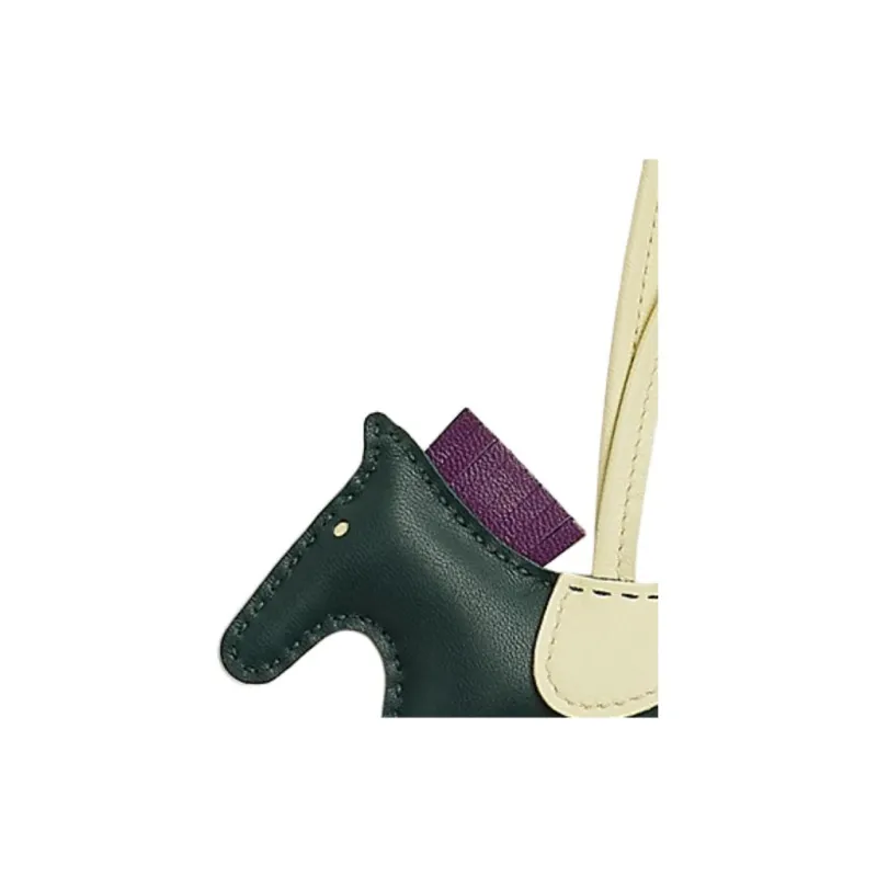 HERMES Rodeo PM Charm Lambskin Dark Green-1