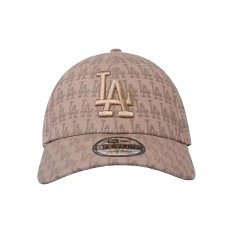 New Era Cotton Baseball Caps Unisex Taupe-1