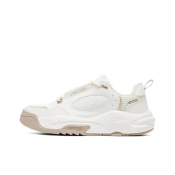 PEAK State Pole Roaming 2.0 Cushioning Lightweight Height Increasing Low-Top Skateboard Shoes Men's Super-Light White