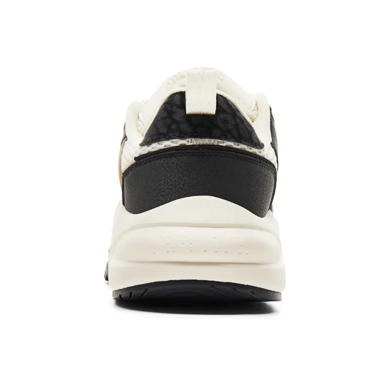 PEAK State Pole Roaming 2.0 Cushioning Lightweight Height Increasing Low Top Skateboard Shoes Men's Black Canvas White-4