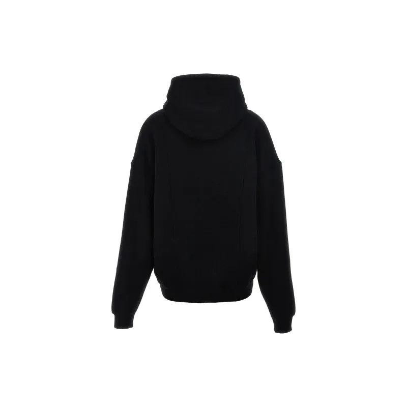 SAINT LAURENT Zip Detailed Long Sleeved Hoodie-1