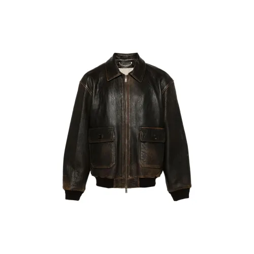 Golden Goose Louis Leather Aviator Jacket