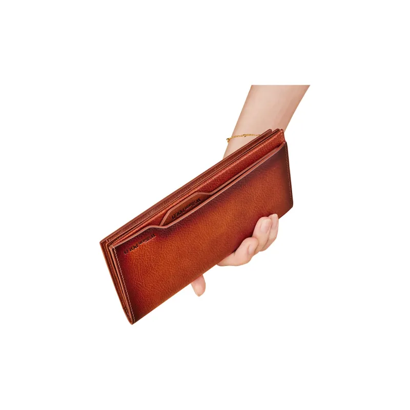 WilliamPOLO Top Grain Cow Leather Multifunction Card Holder Wallet Regular Men's Multicolor-11