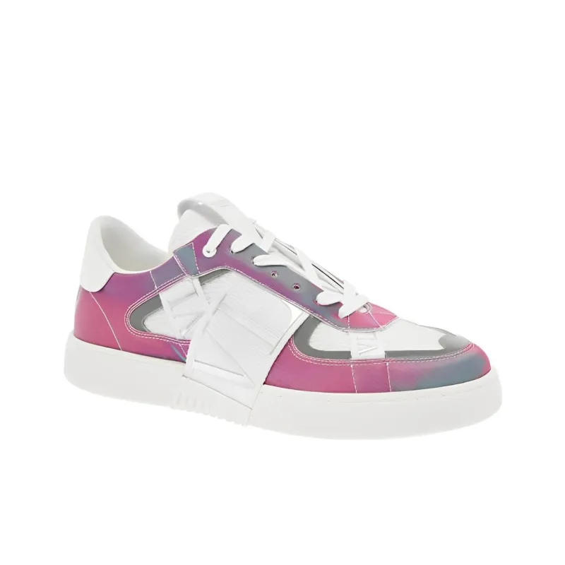 Valentino VL7N Low Top Stylish Skateboarding Shoes Men's Pink-2