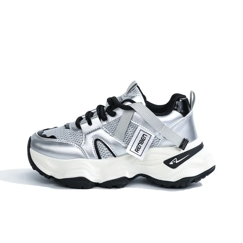 RENBEN Abrasion Resistant, Breathable, Lightweight Low Top Chunky Sneakers Women's-5