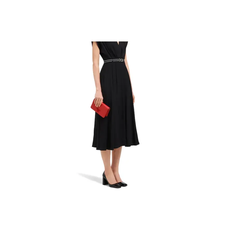 PRADA Saffiano Leather Shoulder Bag Mini Women's Red-3