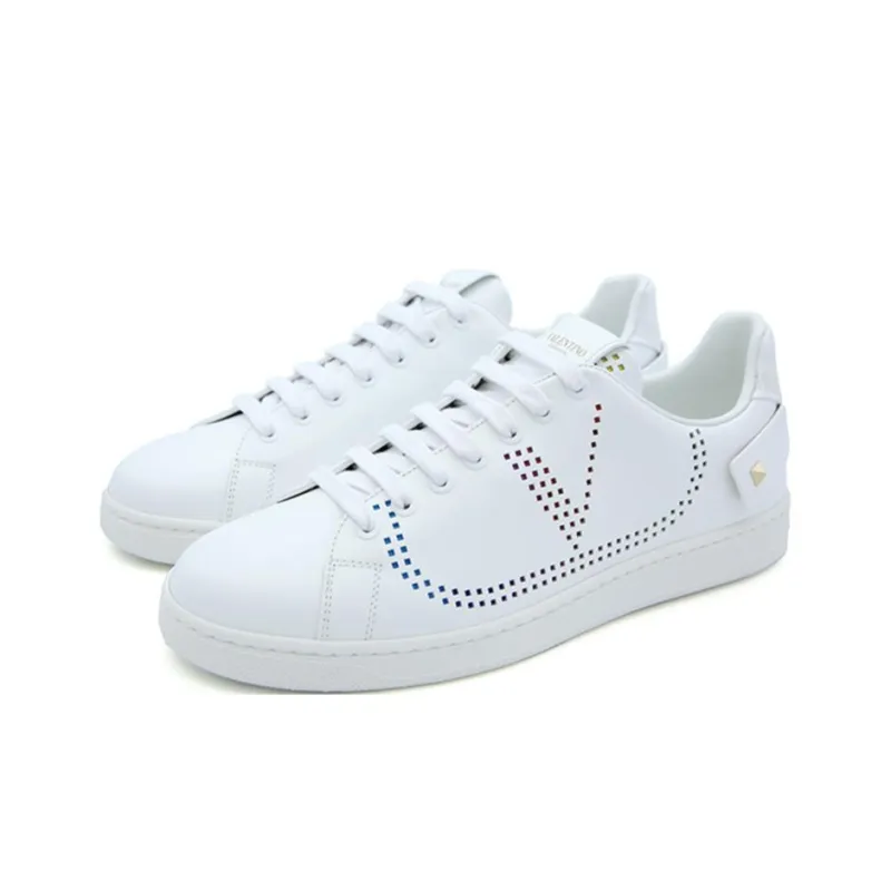 Valentino Backnet Low Top Skateboard Shoes Men's Nude-2