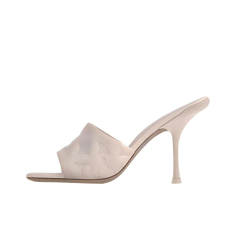LOUIS VUITTON MONOGRAM CHAIN Slide Slippers Women's Light Pink-0
