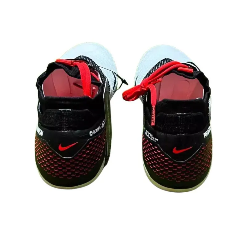 Nike Phantom Vision SG Soft Ground Natural Ground Anti Slip Wear Resistant Soccer Shoes Men's White Black-1