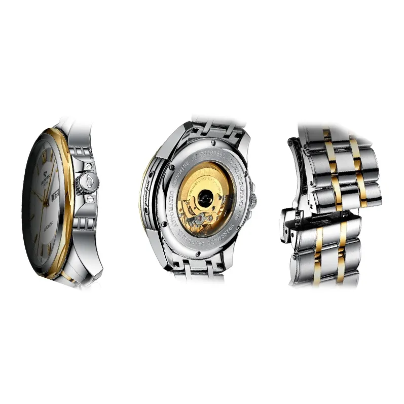 GRAND PRIX Mechanical Movement Men's Watches Watch White Dial-3