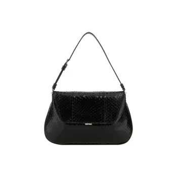 AMINA MUADDI Foldover Top Embossed Tote Bag