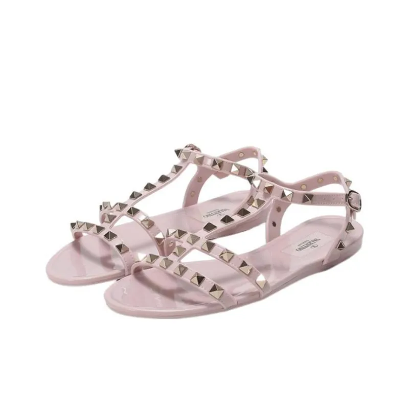 Valentino One Strap Sandals Women's Pastel Pink-2