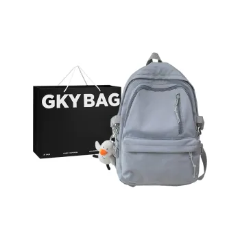 GKY Nylon Backpack Regular Unisex Blue/Black/Pink/Yellow/White
