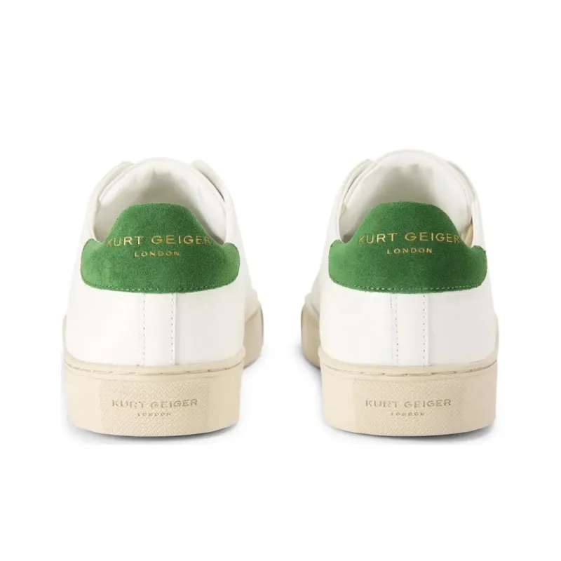 Kurt Geiger London Lennon Skateboard Shoes Men's White Green-4
