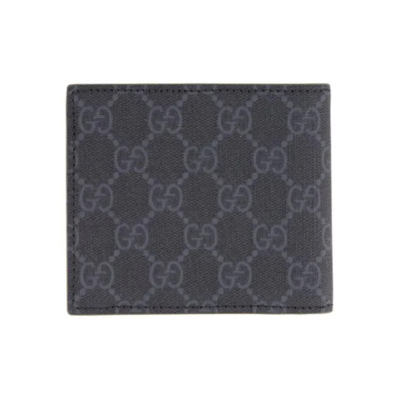 GUCCI Supreme Canvas Wallet Men's Black-1