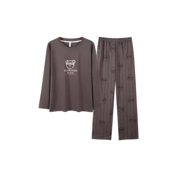 Mulong Family Pajama Set Men's Coffee