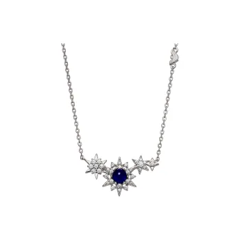 EMPORIO ARMANI Sterling Silver Station Necklace