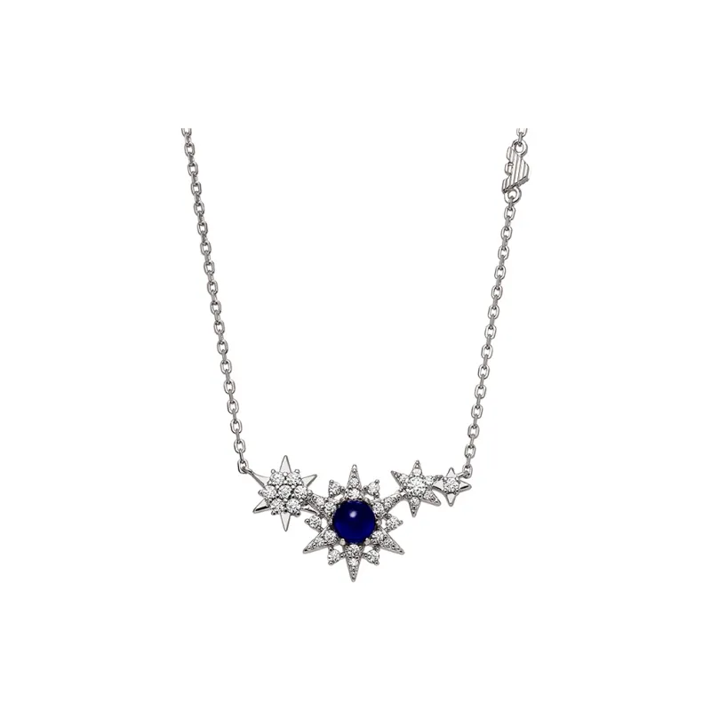 EMPORIO ARMANI Sterling Silver Station Necklace-0