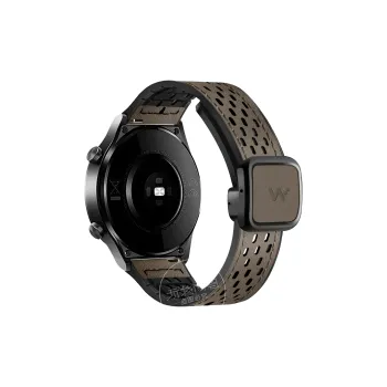 Watchbond Compatible With Huawei GT5 PRO Huawei Compatibility Watch Band 18/20/22mm Genuine Leather+Silicone Material