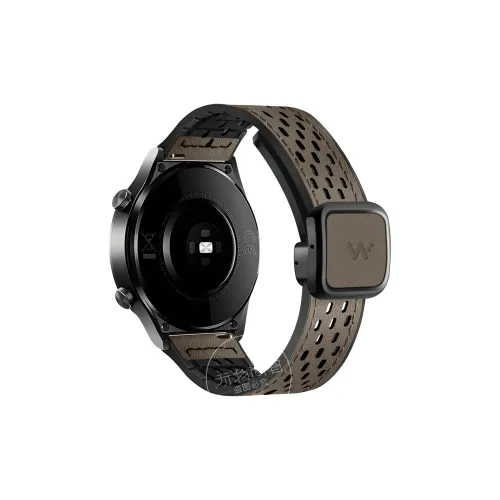 Watchbond Compatible With Huawei GT5 PRO Huawei Compatibility Watch Band 18/20/22mm Genuine Leather+Silicone Material