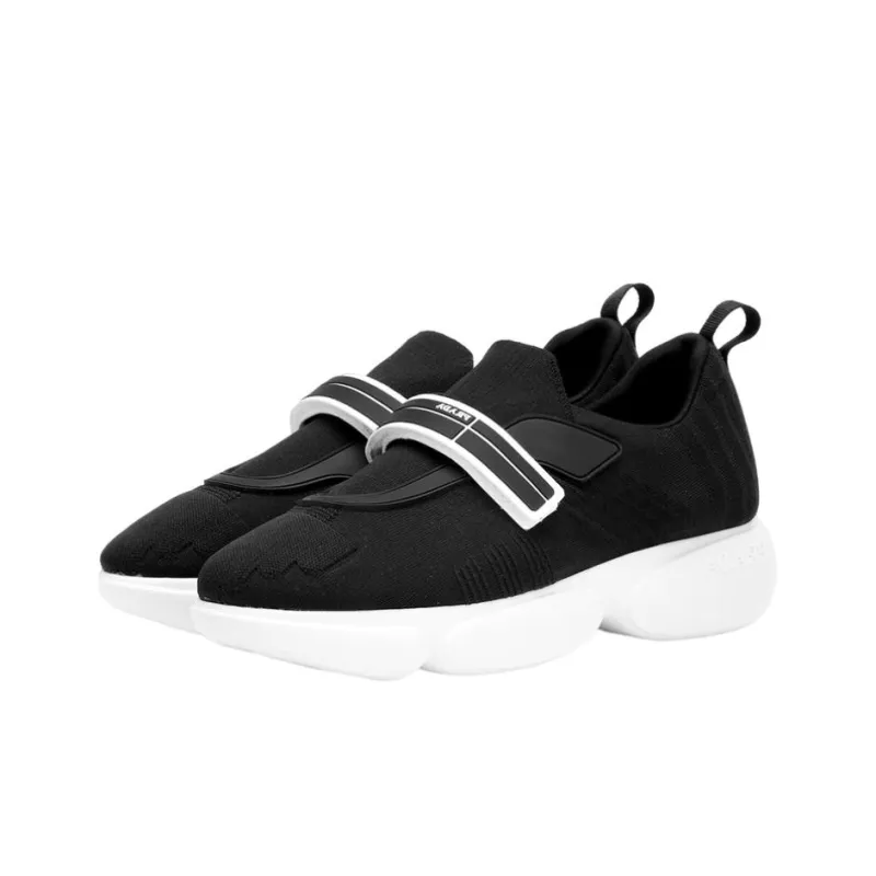 PRADA Cloudbust Rubber And Leather Sneakers 'Black White' Women's-2