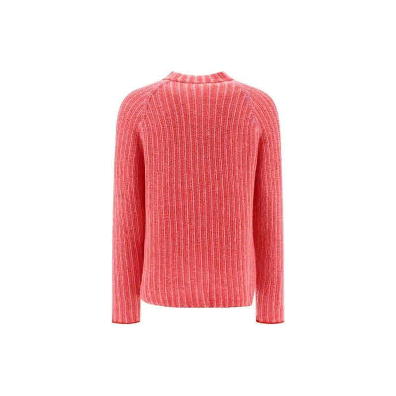 MARNI Logo Embroidered Cable Knit Jumper-1