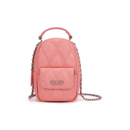 ELLE Cow Leather Shoulder Bag Backpack Women's Multicolor