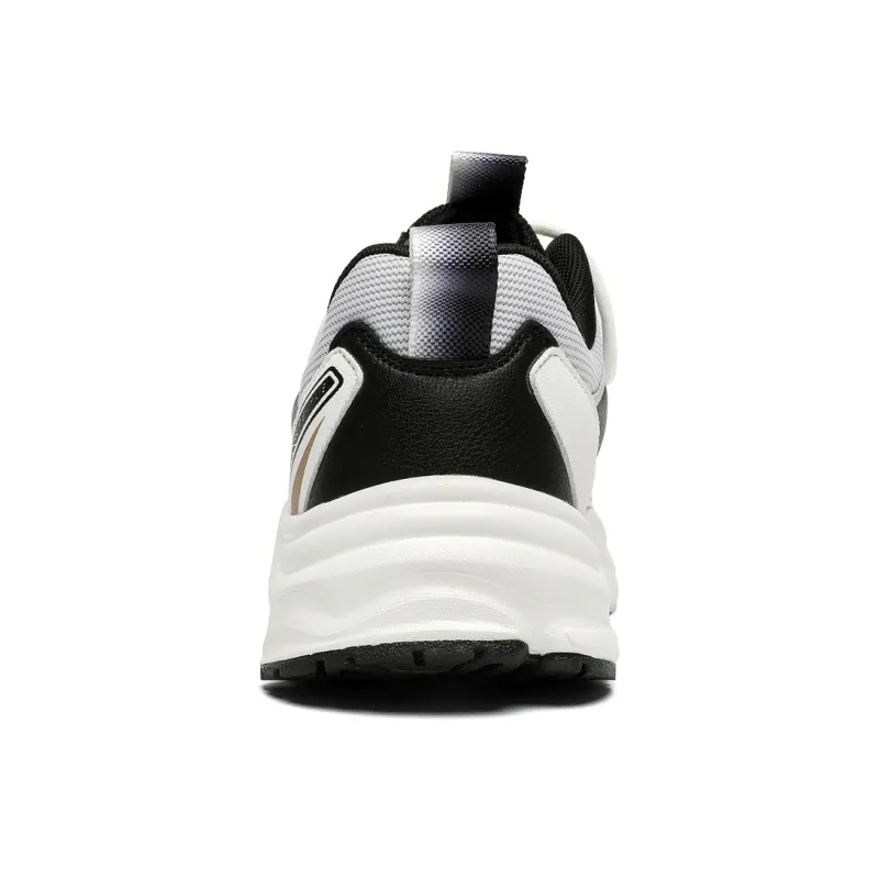 Feiyue Anti Slip Wear Resistant Low Top Running Shoes Men's Gray White Black-4