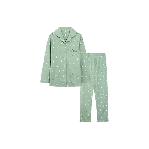 Red Beans At Home Pajama Set Women's