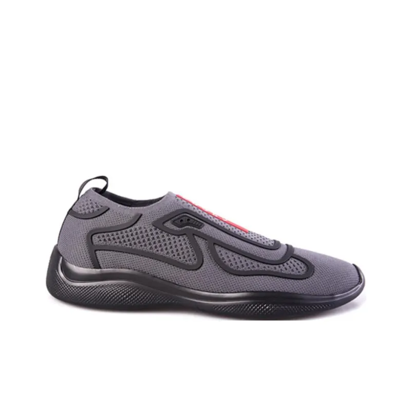 PRADA America's Cup Slip On Black Tech Fabric-1