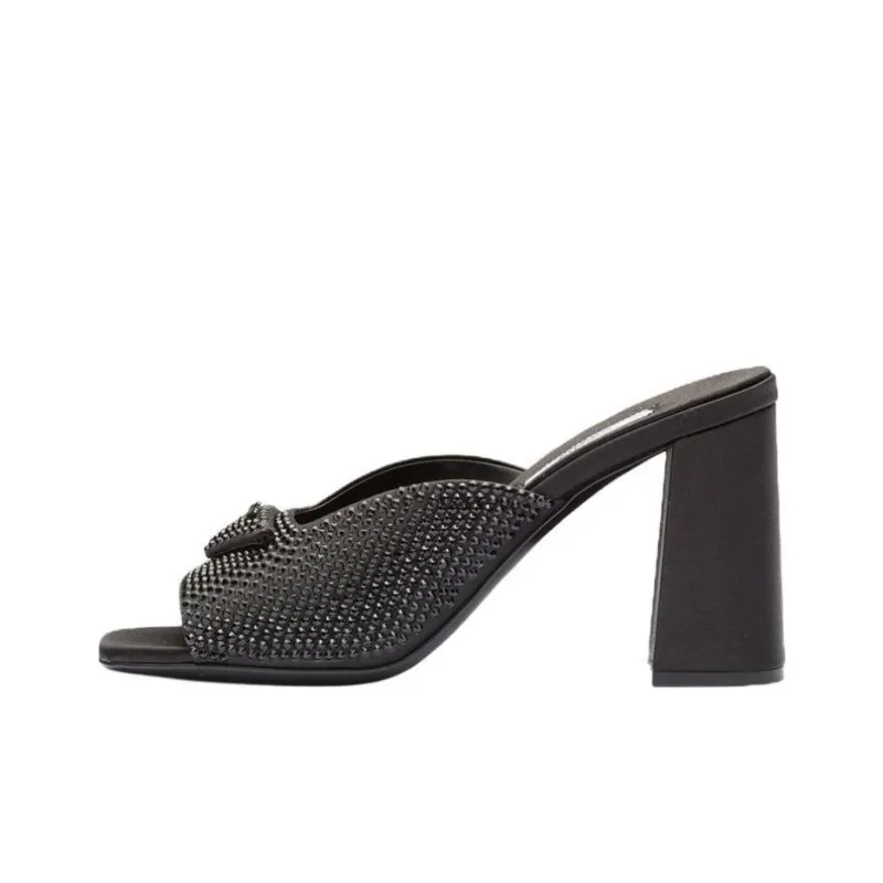 PRADA Crystal-embellished Mules-0