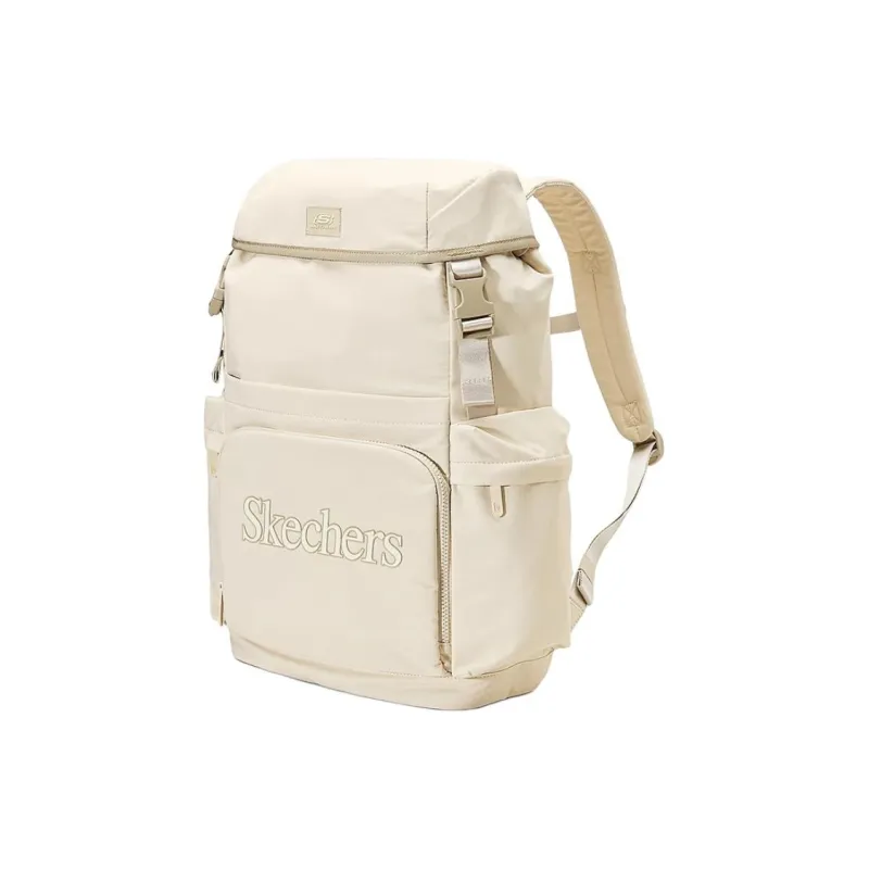 Skechers Fabric Backpack Regular Unisex Cassava White-1